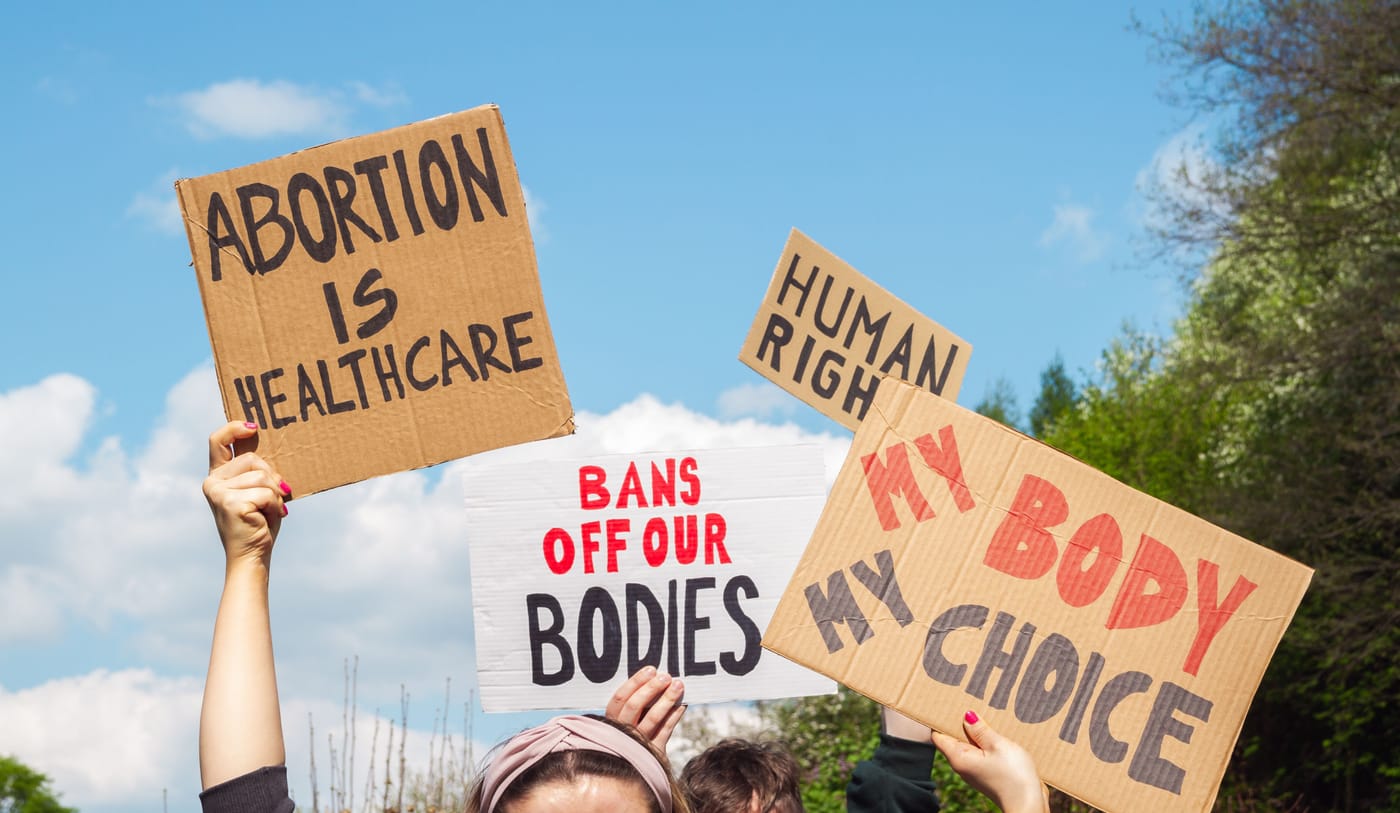 Abortion Rights protesters gathered outside UK Parliament in London as the House of Commons voted 379 to 137 to decriminalise abortion in England and Wales
