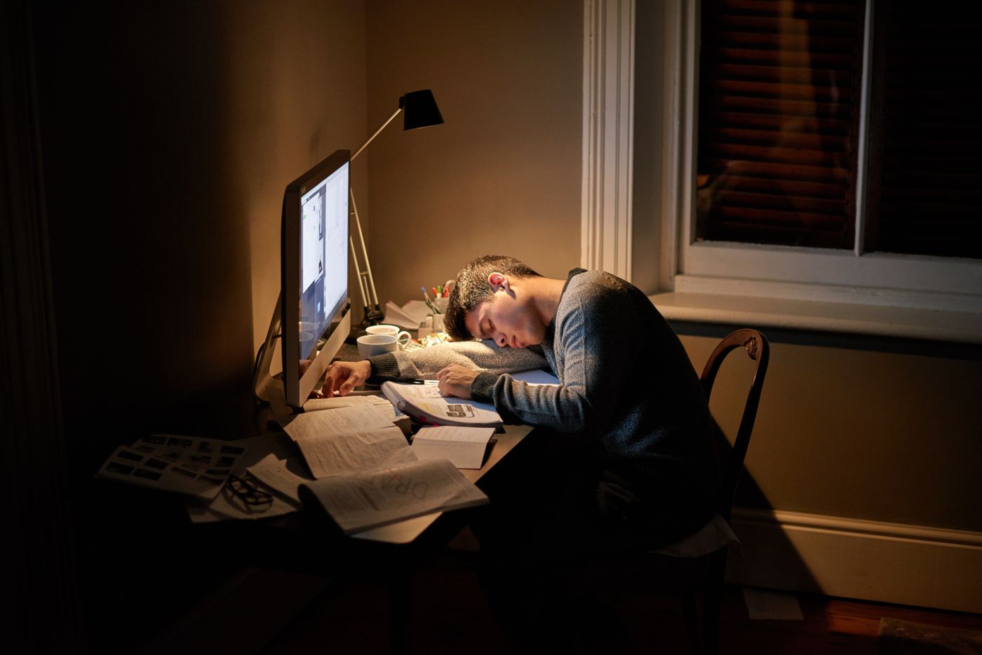 College student sleeping grades study
