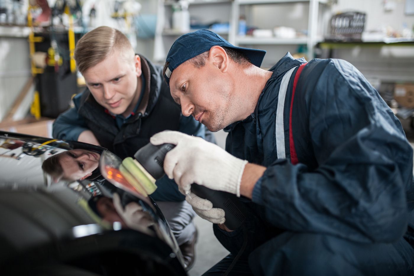Barbara Jordan Career Center student auto shop