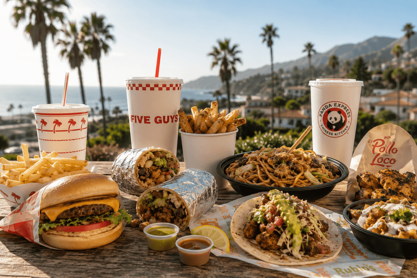 Panda Express restaurant exterior in California