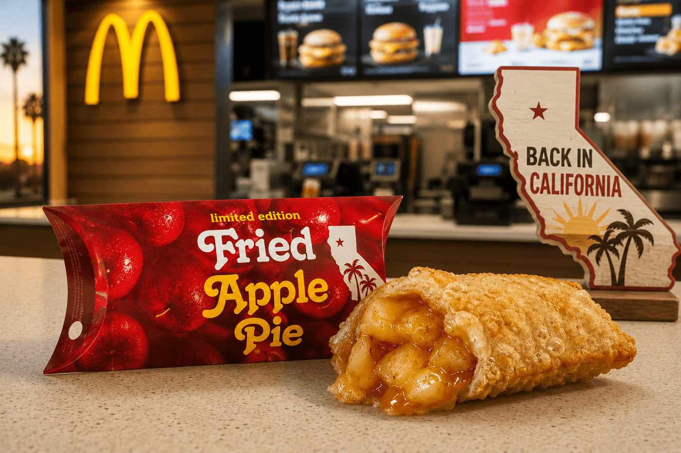 McDonald's classic fried apple pie in its original packaging