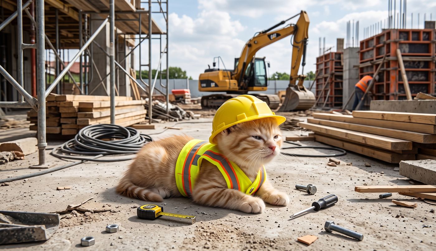 Kitten Construction Site