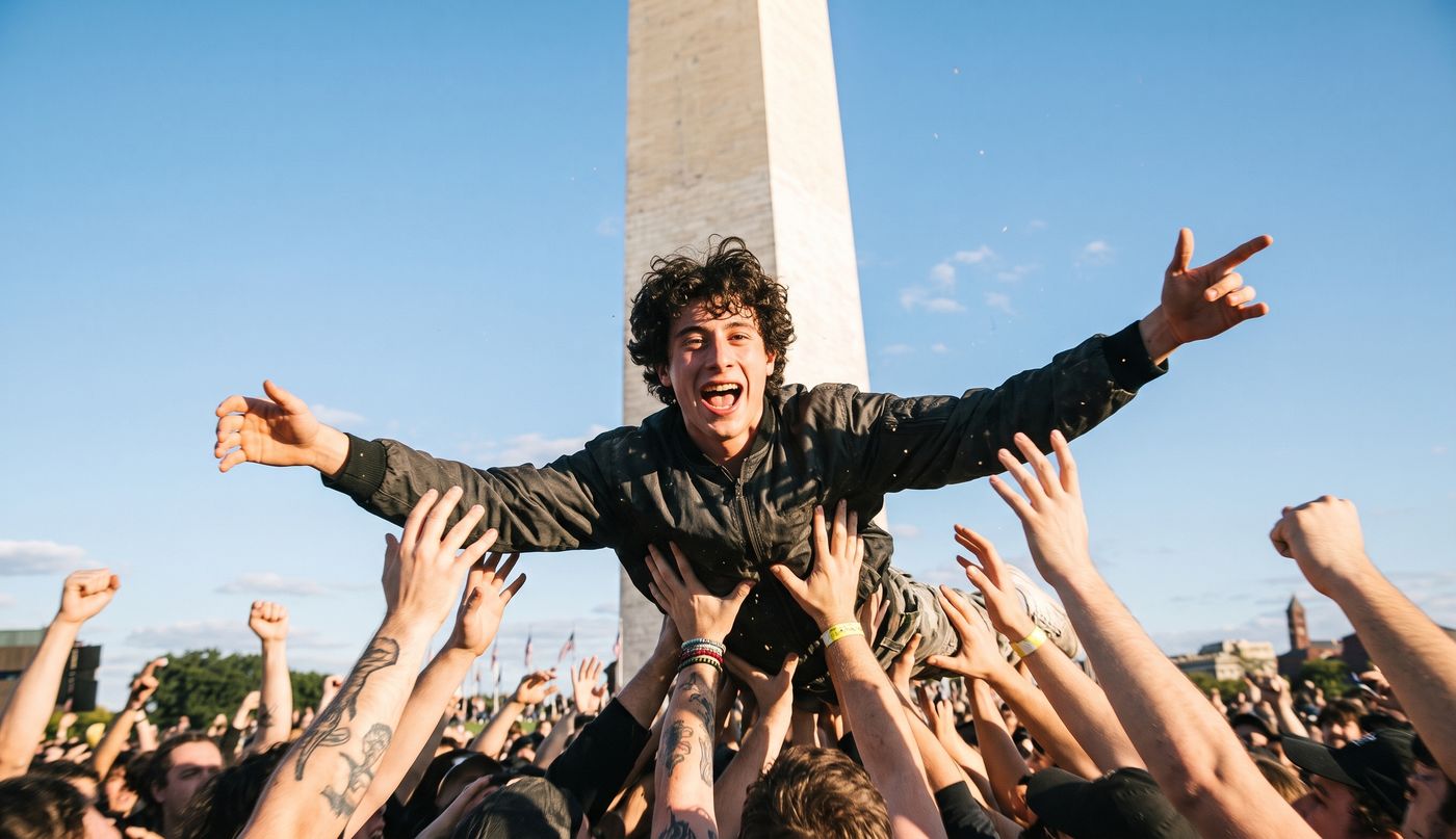 Turnstile Washington Monument Concert Crowd