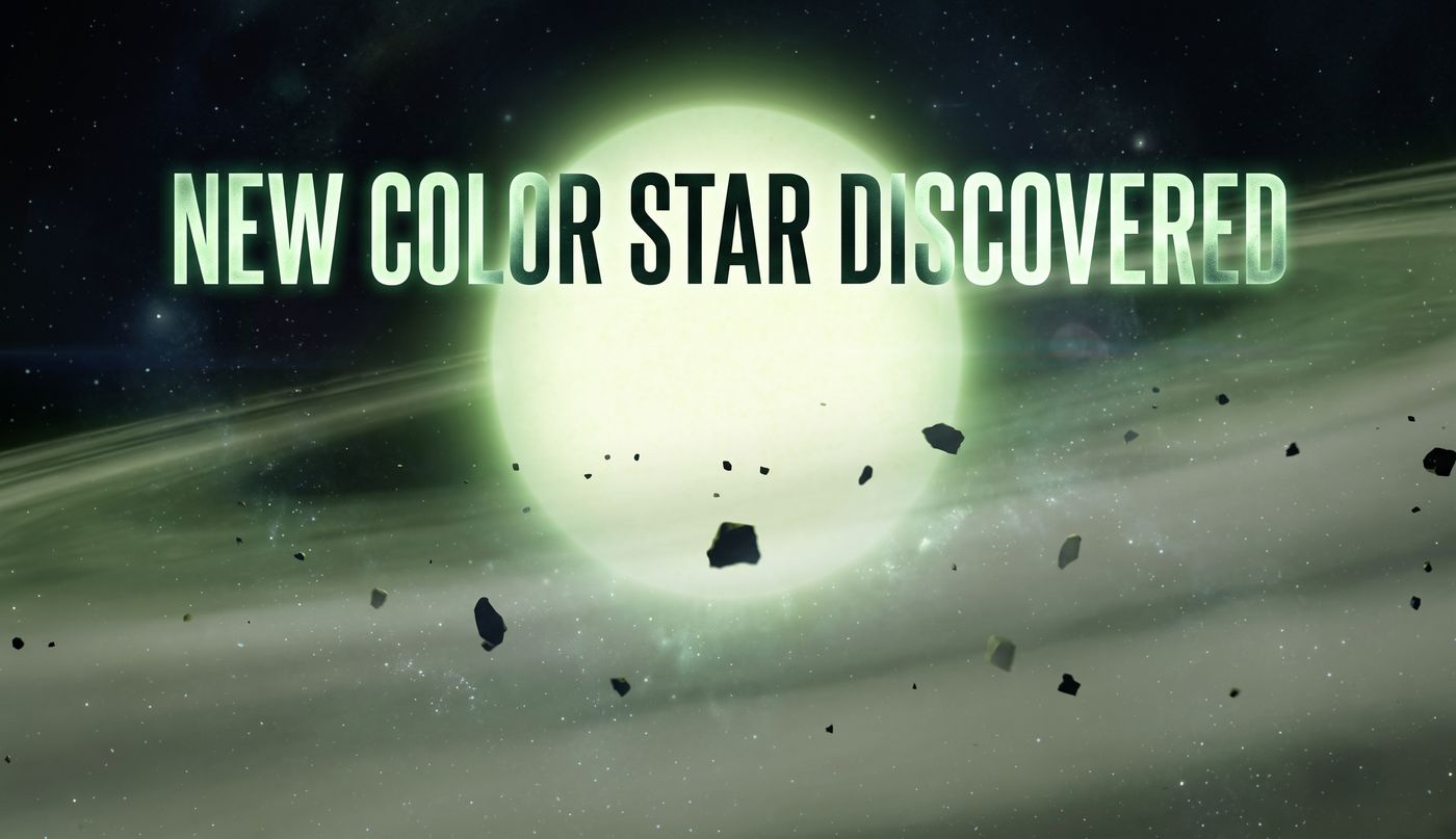 Green star white dwarf discovery University Warwick