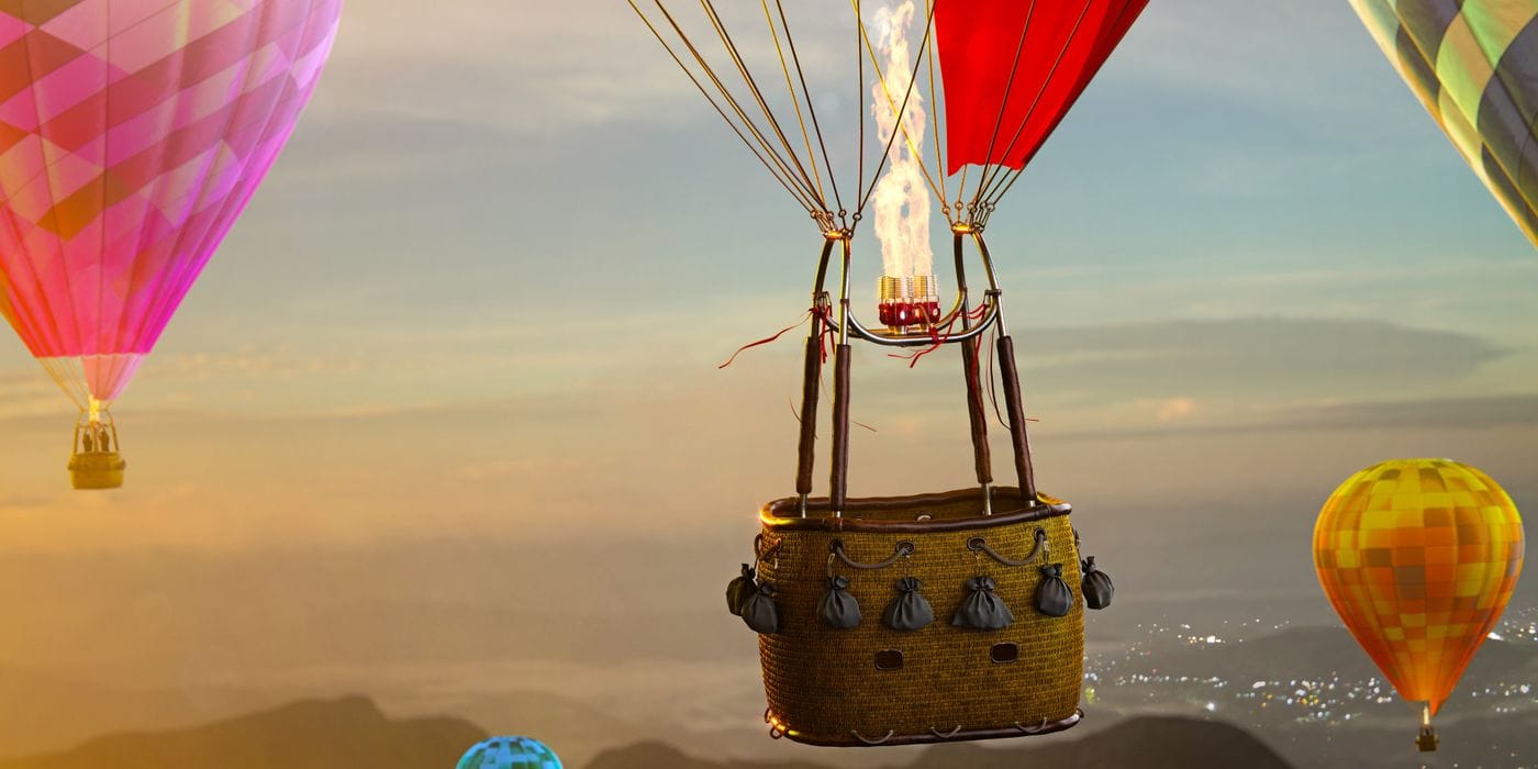 An 18th century illustration of the Montgolfier balloon lifting off at Versailles on September 19 1783 carrying a sheep named Montauciel a duck and a rooster in the first crewed flight in history before humans took to the skies on November 21 1783