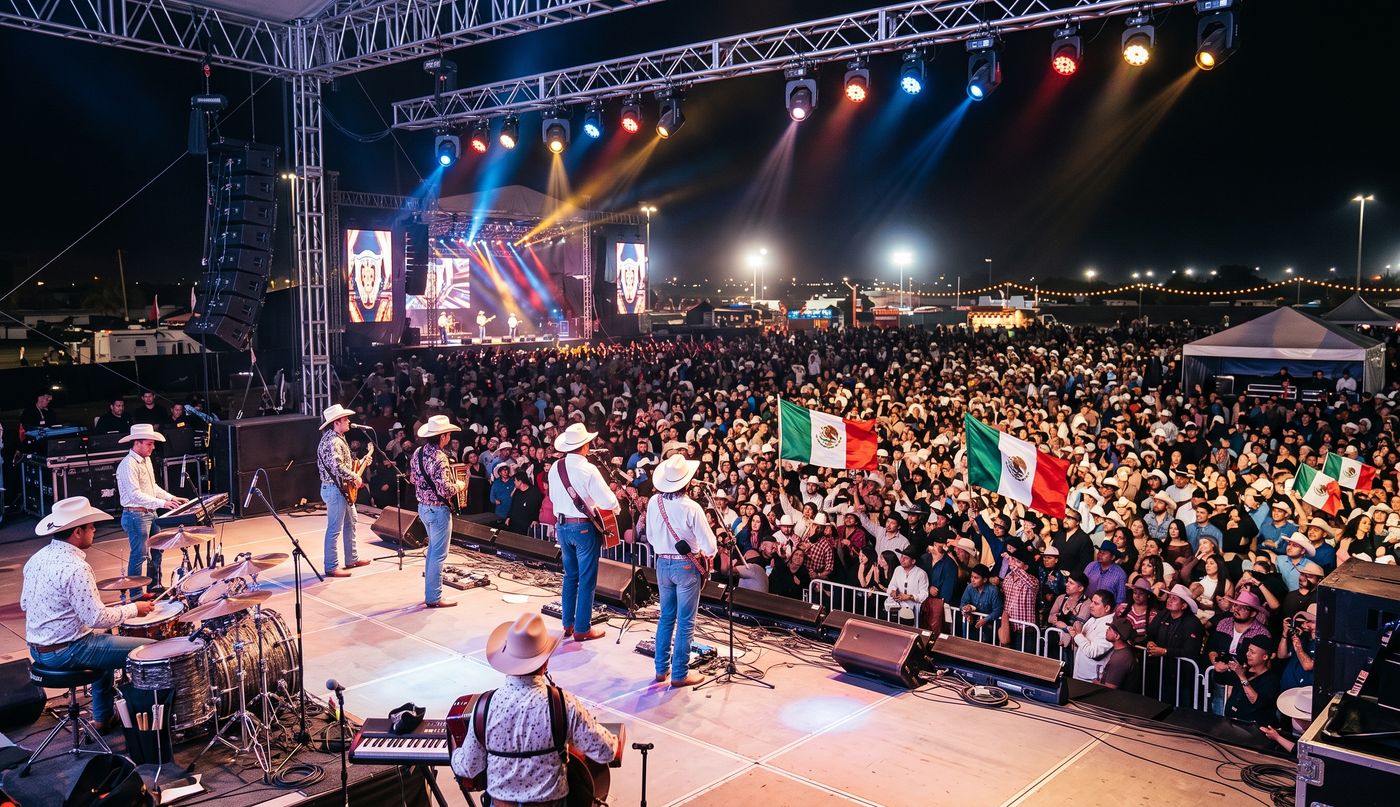 Country music festival Mexico crowd