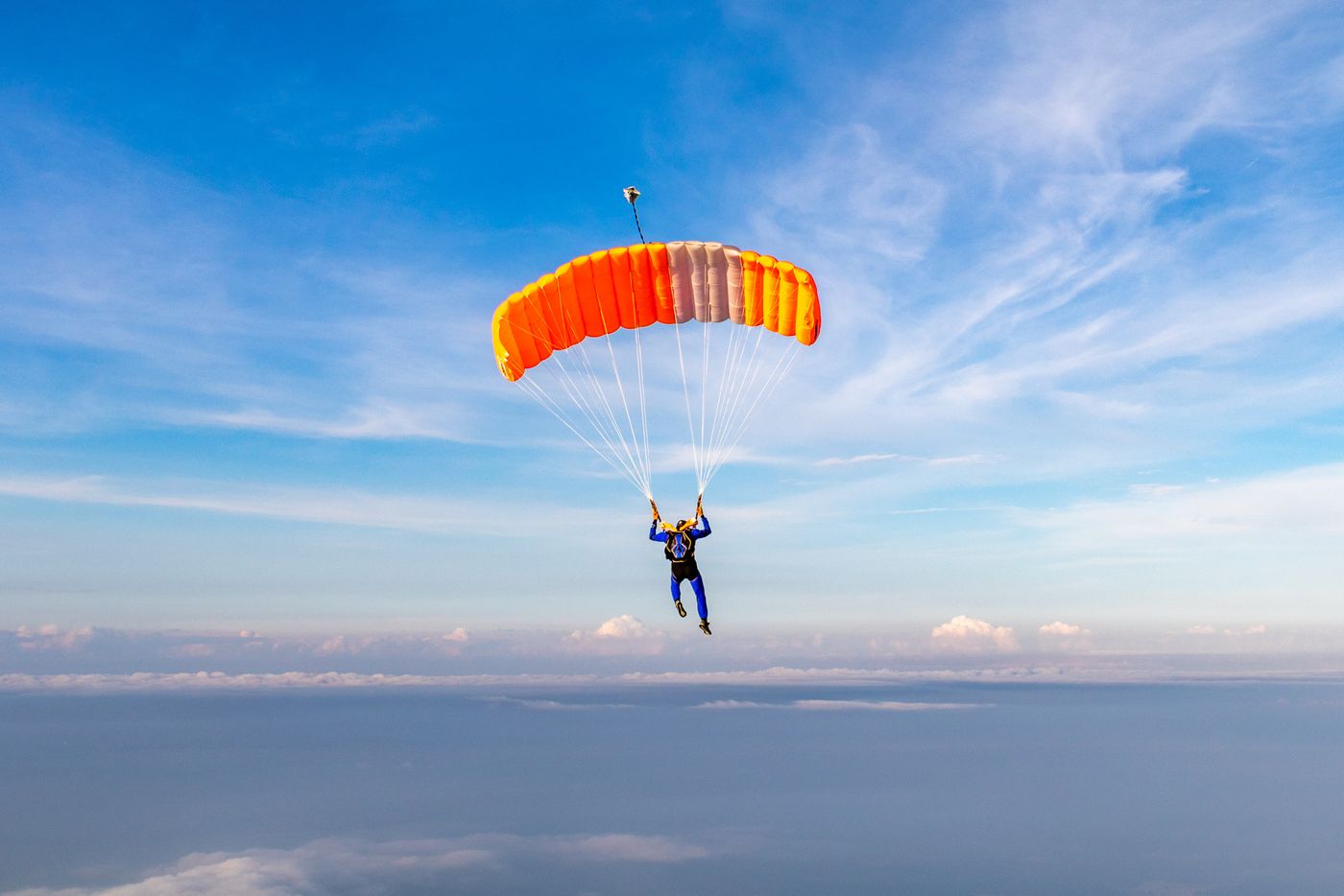 Verdell Gregor skydiving 100 years old