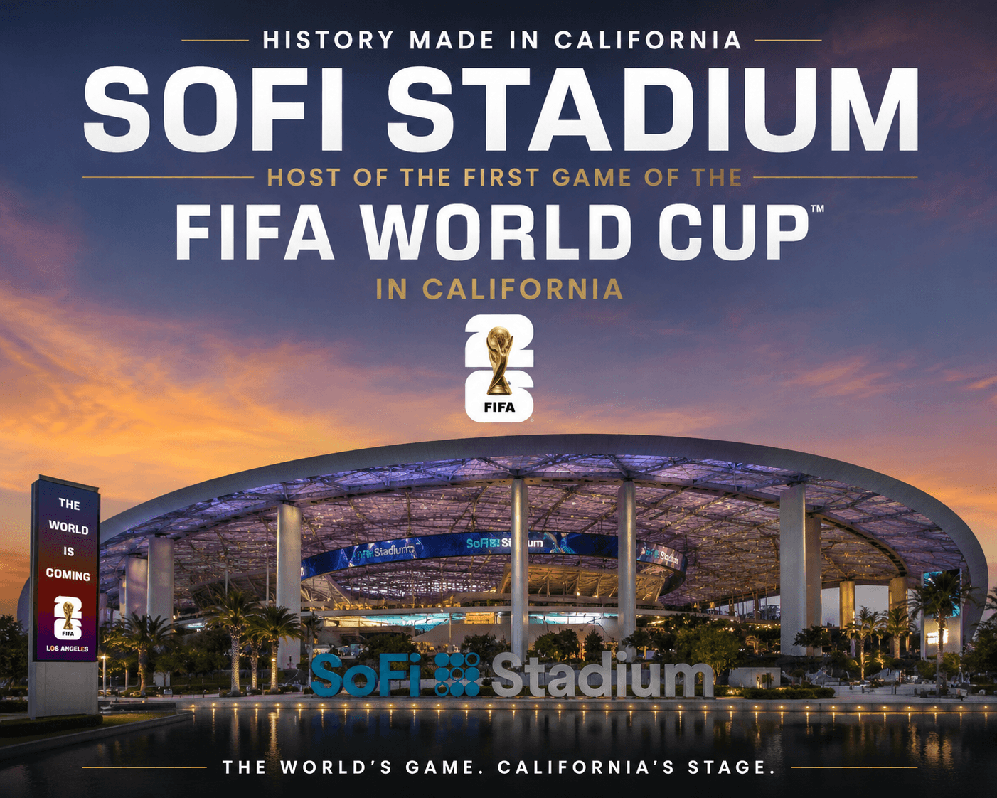 Fans celebrating Team USA's 4-1 World Cup victory over Paraguay at SoFi Stadium in Inglewood California