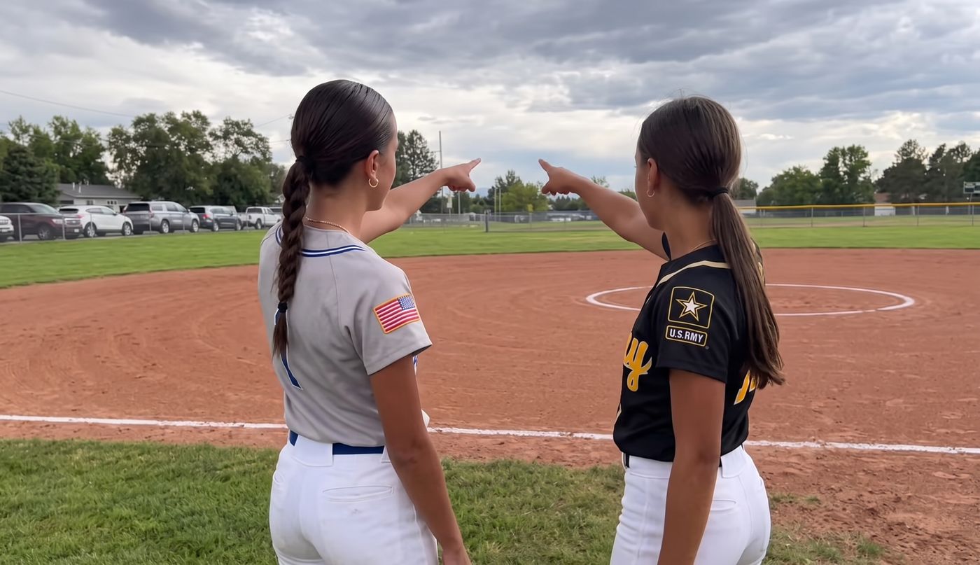 Samantha Rensvold Kyann Dean sisters softball
