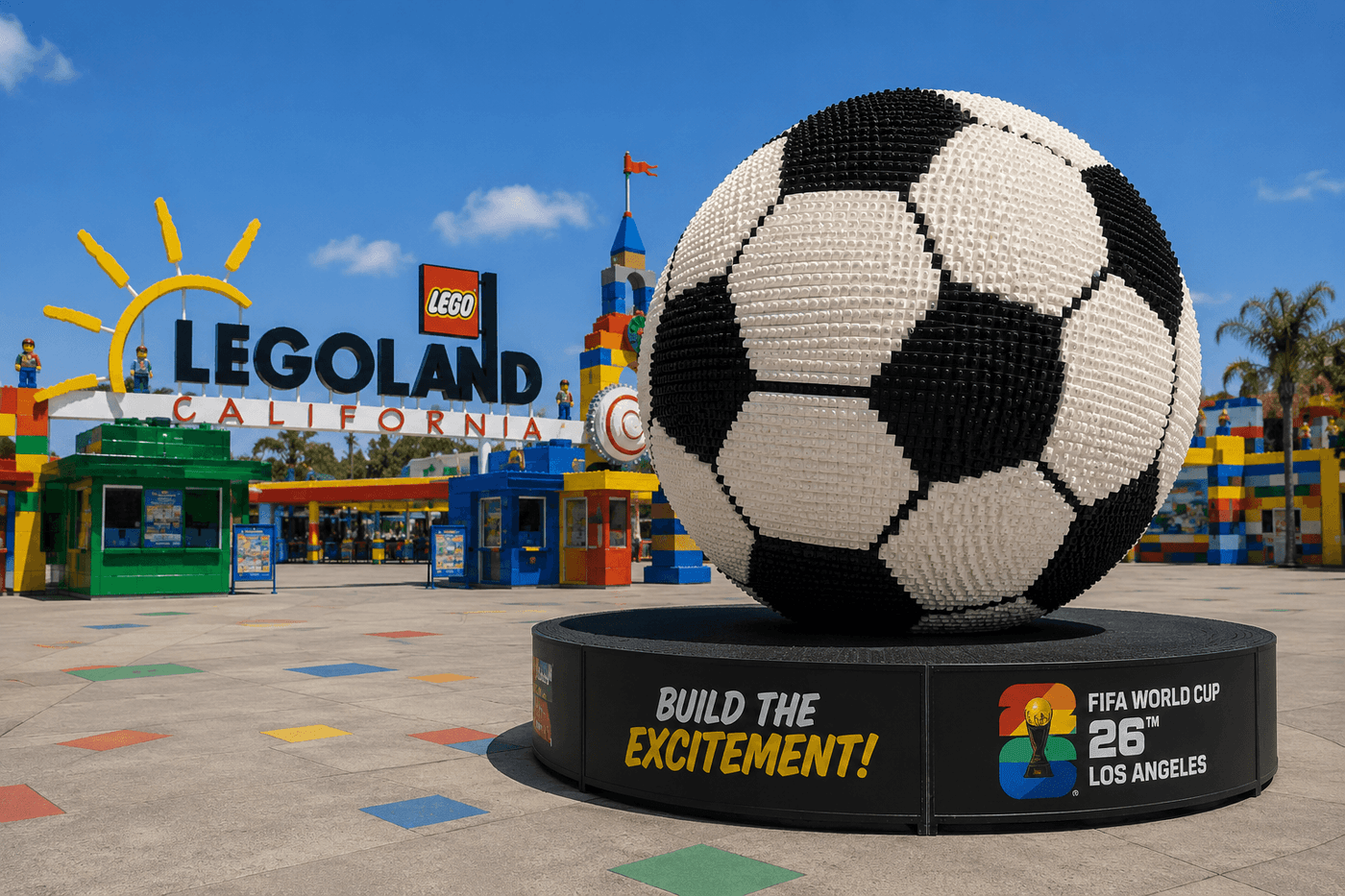 The world's largest Lego SoFi Stadium on display at Legoland California Resort in Carlsbad