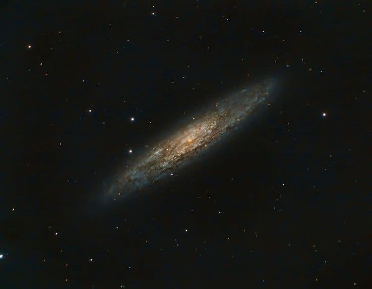 Telescope Reveals Galaxy in Unseen Hues