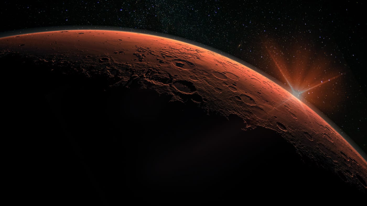 NASA Psyche spacecraft approaching Mars for a gravity assist flyby on its way to the asteroid belt