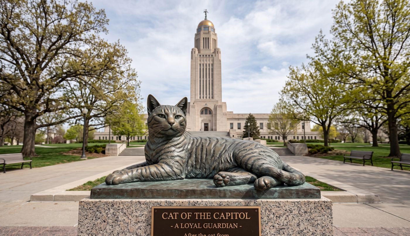 Cameron the Capitol Cat Nebraska