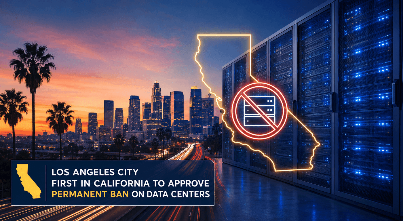 Anti-data center protest signs in front yards in Monterey Park California