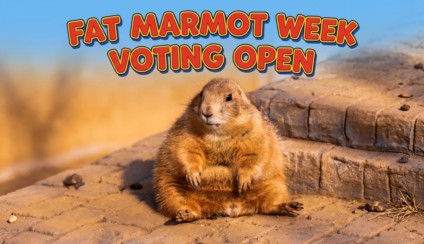 Yellow-bellied marmot Fat Marmot Week