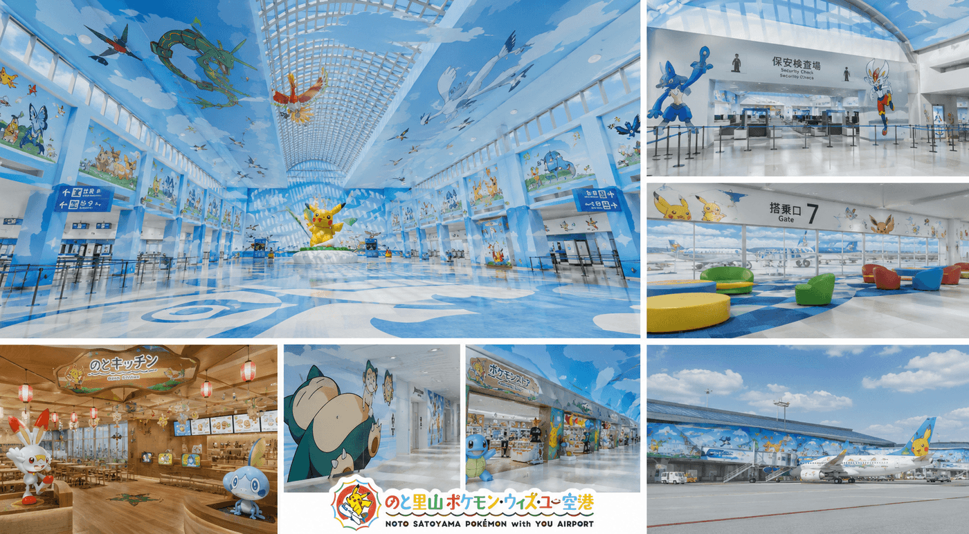 Noto Satoyama Pokémon With You Airport opening July 2026 in Ishikawa Prefecture Japan