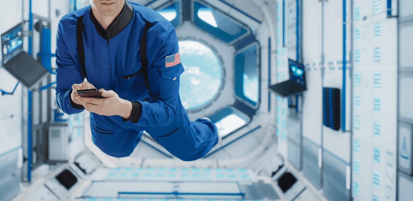 97-year-old WWII veteran Robert Gordon McAfee floating in zero gravity aboard a parabolic flight setting a Guinness World Record