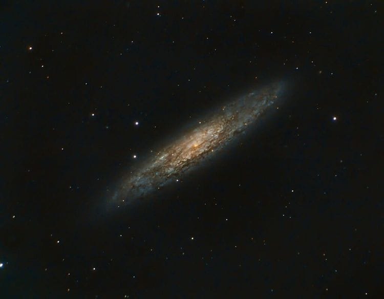 Telescope Reveals Galaxy in Unseen Hues